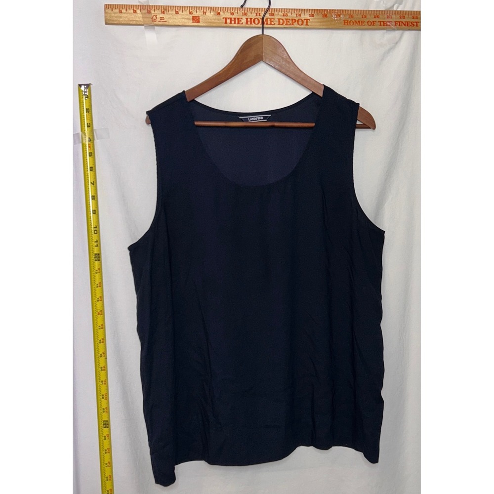 Lands End Women‎ Navy Blue Sleeveless Tank Top Size 18